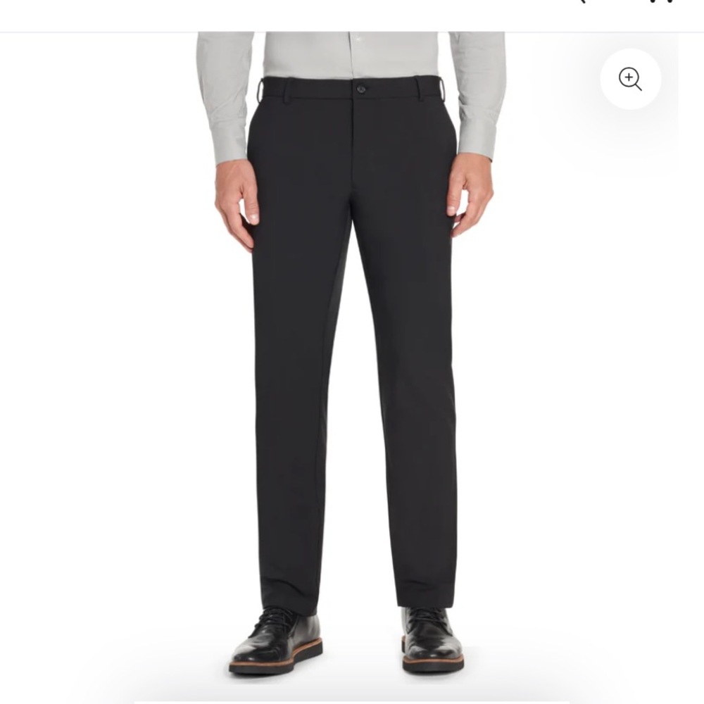 Men’s Van Heusen Flex Black Straight Dress Pants 34x30
